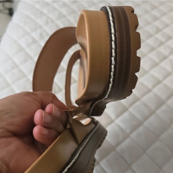 Madewell The Charley Double-Strap Slide Sandal Size 10.5 In Dessert Camel - Picture 4 of 10